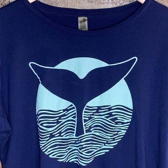 Whale Instant Message Shirt Woman’s 2 XL - Picture 3 of 5